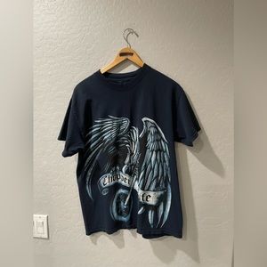 Vintage Y2K Chopper Life‎ Motorcycle Eagle Shirt Large